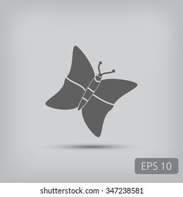 butterfly icons set