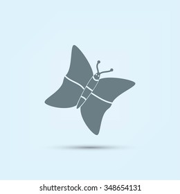 butterfly icons set