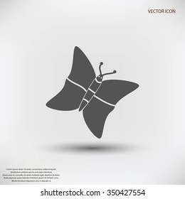 butterfly icons set