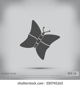 butterfly icons set