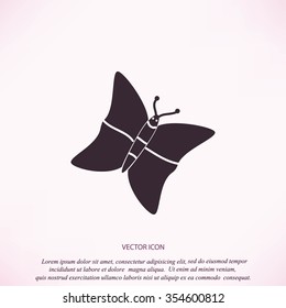butterfly icons set