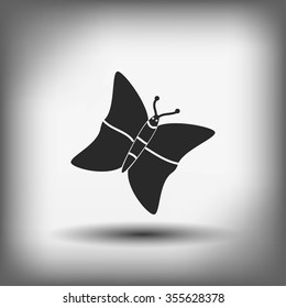 butterfly icons set