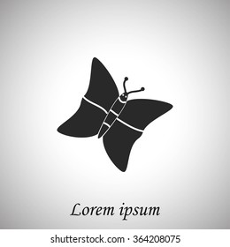 butterfly icons set