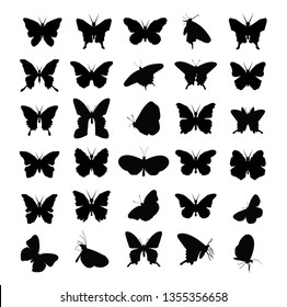Butterfly icons  - vector