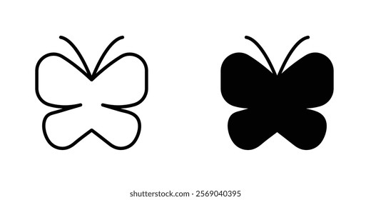 Butterfly icons vector graphic pack