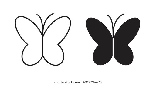Butterfly icons vectors graphic designs