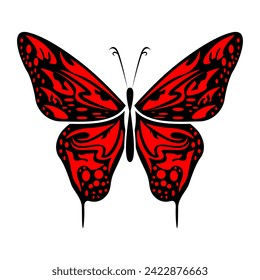 butterfly illustration logo, butterfly vector logo