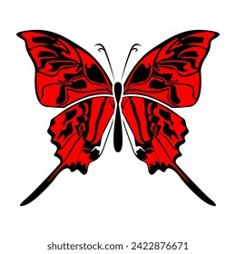 butterfly illustration logo, butterfly vector logo
