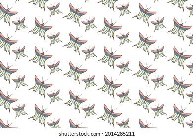 Ilustración de mariposa sobre fondo blanco.