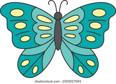 butterfly illustration on white background