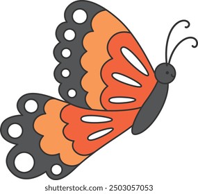 butterfly illustration on white background