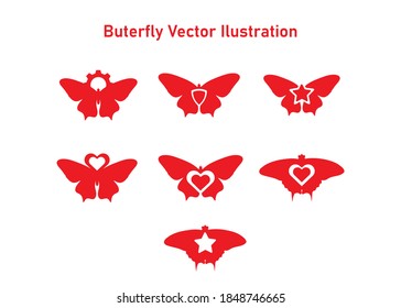 butterfly illustration vector. butterfly illustration vector concept