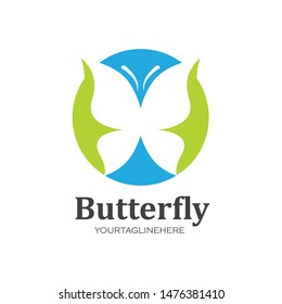 butterfly illustration vector design template