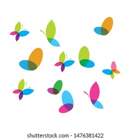 butterfly illustration vector design template