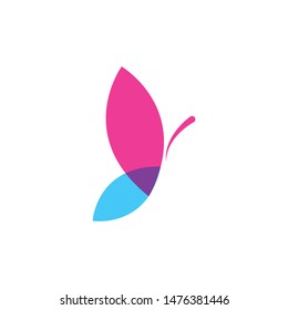 butterfly illustration vector design template