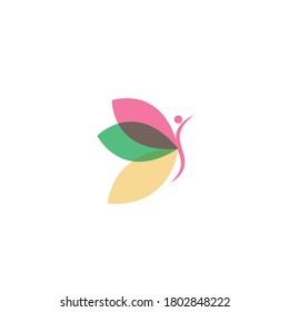 butterfly illustration vector design template
