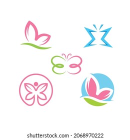 butterfly illustration vector design template