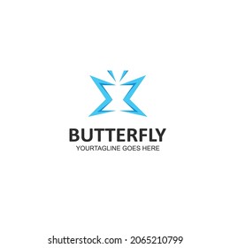 butterfly illustration vector icon  design template
