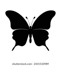 Butterfly illustration, Very attractive butterfly silhouette icon