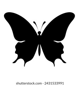 Butterfly illustration, Very attractive butterfly silhouette icon