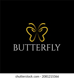 Butterfly image. Can be used for logos or for any graphic purposes. 100% editable.