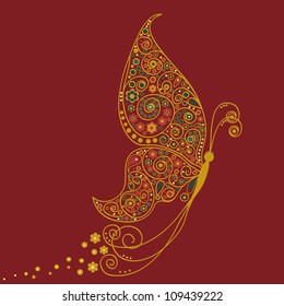 Butterfly in Indian style