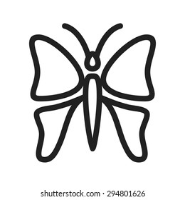 Butterfly, insect, beautiful icon vector image.Can also be used for easter, celebration, observances and holidays. Suitable for mobile apps, web apps and print media.
