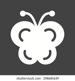 Butterfly, insect, beautiful icon vector image. Can also be used for summer, recreation and fun. Suitable for use on mobile apps, web apps and print media.