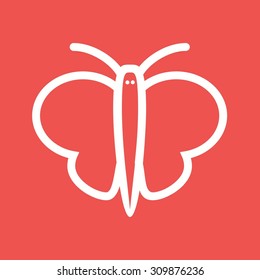Butterfly, insect, beautiful icon vector image.Can also be used for Easter, celebration, observances and holidays. Suitable for mobile apps, web apps and print media.