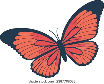 Butterfly, insect, beautiful, red, flying, spring, cute, bug