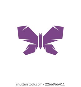 Butterfly insect geometric creative logo design