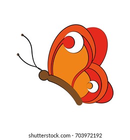 butterfly insect icon image 