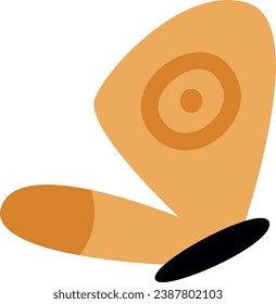 Ilustración del vector de iconos de insectos de mariposa