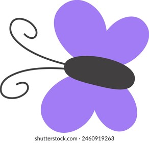 Butterfly Insect Icon Vector Illustration