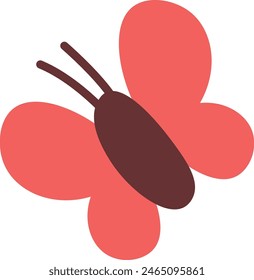 Butterfly Insect Icon Vector Illustration