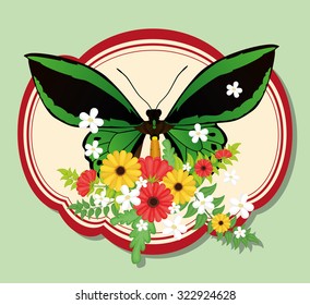 Butterfly insect and natural icons design, vector illustration 10 eps graphic.