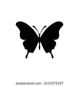 Butterfly Insect Silhouette Vector Illustration