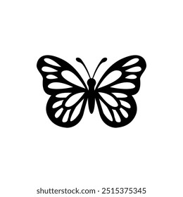 Butterfly Insect Silhouette Vector Illustration