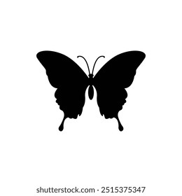 Butterfly Insect Silhouette Vector Illustration