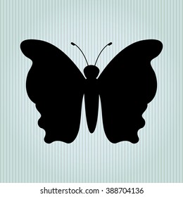 butterfly isolated design 