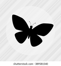 butterfly isolated design 