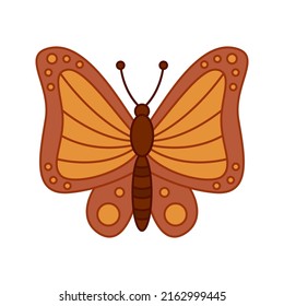 Butterfly isolated on white background. Vector illustration