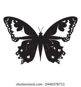 Schmetterling isoliert auf weißem Hintergrund, Vektor-Illustration