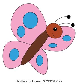 A butterfly Isolated on a white background