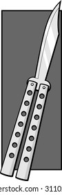 cuchillo de mariposa