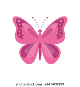 A butterfly, lady's beauty things for girls, illustration a white background. Pinkcore.