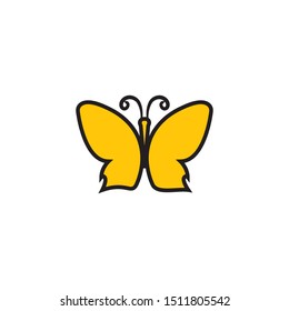 Butterfly leaf Logo Template Vector icon design