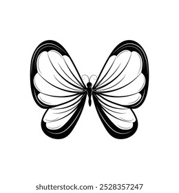 Butterfly Line Art Illustration - 01