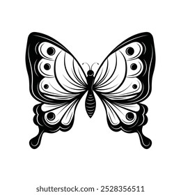 Butterfly Line Art Illustration - 03