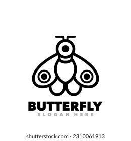 Butterfly line art simple design